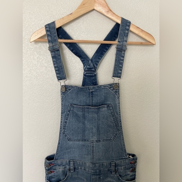 Volcom Super Stoned Skinny Denim Overalls Size XS - Picture 5 of 14